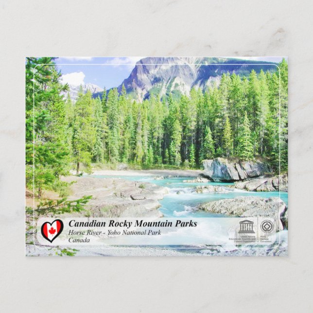 UNESCO WH- Yoho Nationalpark Postkarte (Vorderseite)
