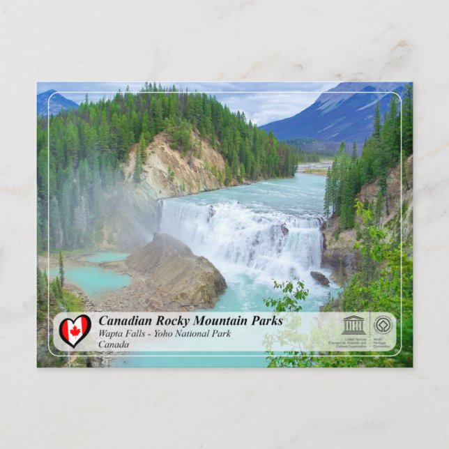 UNESCO WH- Yoho Nationalpark Postkarte (Vorderseite)