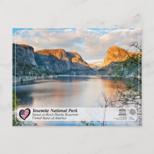 UNESCO WH- Yosemite - Hetch-Hetchy-Stausee Postkarte