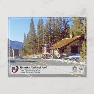 UNESCO WH- Yosemite NP - Tioga Pass Postkarte