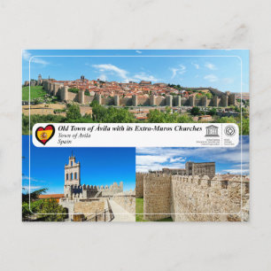 UNESCO WHS - Altstadt von Ávila und ihre Mauern Postkarte