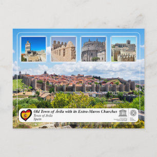 UNESCO WHS - Altstadt von Ávila und ihre Mauern Postkarte