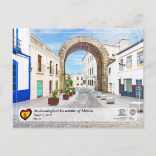 UNESCO WHS - Arco de Trajano de Mérida Postkarte