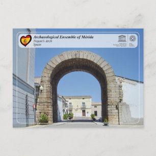 UNESCO WHS - Arco de Trajano de Mérida Postkarte
