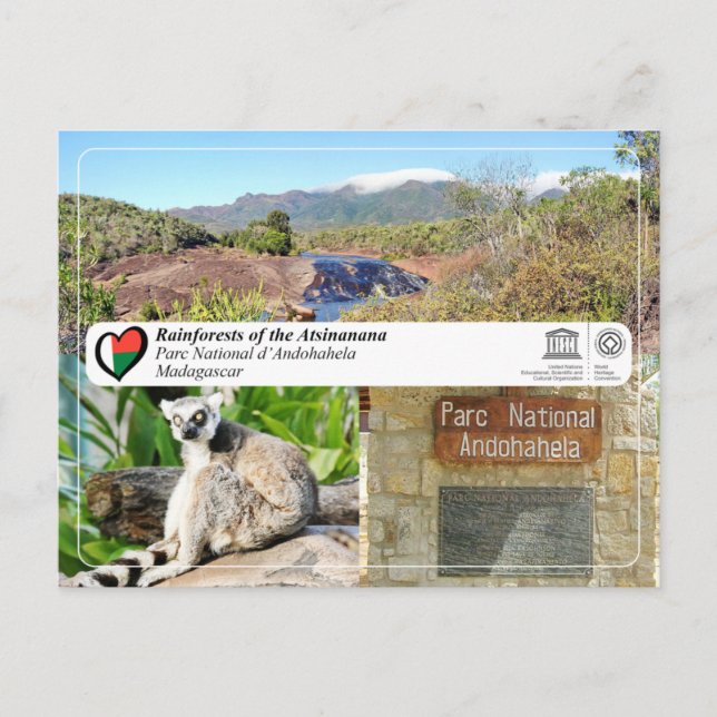 UNESCO WHS - Atsinanana - Andohahela National Park Postkarte (Vorderseite)