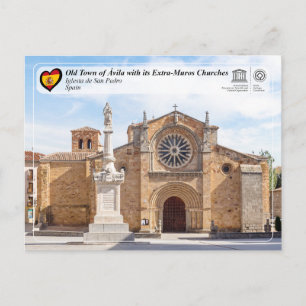 UNESCO WHS - Ávila - Iglesia de San Pedro Postkarte