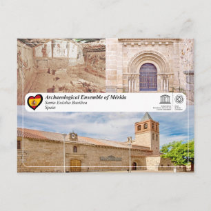 UNESCO WHS - Basilika Santa Eulalia von Mérida Postkarte