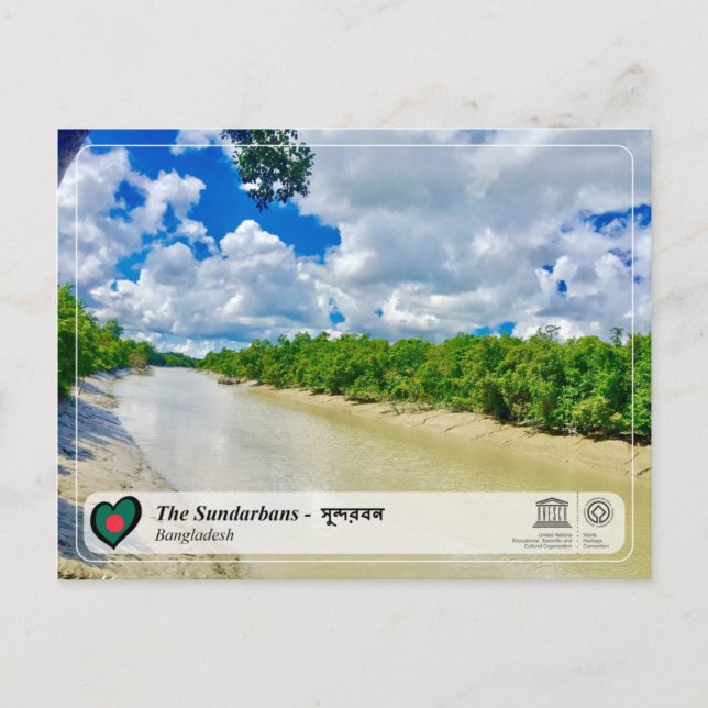 UNESCO WHS - Die Sundarbans Postkarte (Vorderseite)