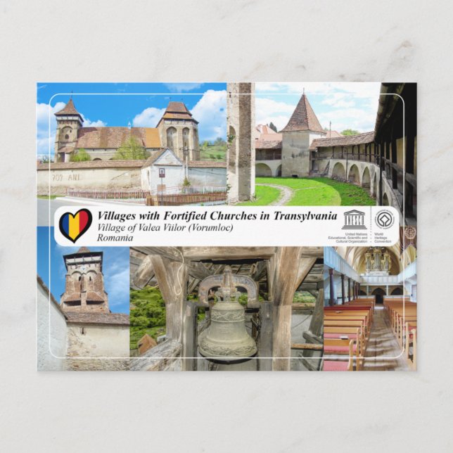 UNESCO WHS - Dorf Valea Viilor Postkarte (Vorderseite)