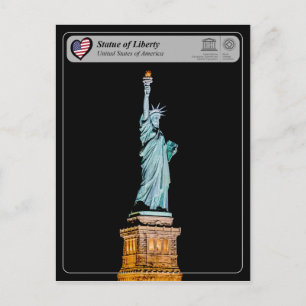 UNESCO WHS - Freiheitsstatue Postkarte