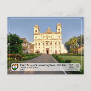 UNESCO WHS - Goa - Kirche von St Cajetan Postkarte