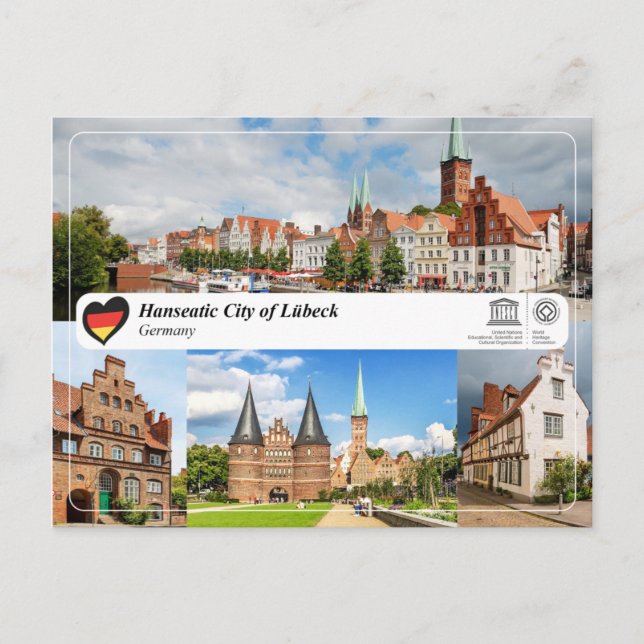 UNESCO WHS - Hansestadt Lübeck Postkarte (Vorderseite)