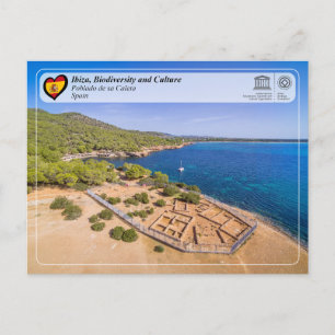 UNESCO WHS - Ibiza/Eivissa - Ruinen von Sa Caleta Postkarte