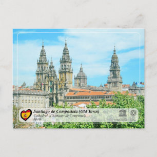 UNESCO WHS - Kathedrale von Santiago de Compostela Postkarte