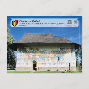 UNESCO WHS - Kirchen Moldawiens - Arbore Postkarte
