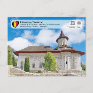 UNESCO WHS - Kirchen Moldawiens - Probota Postkarte