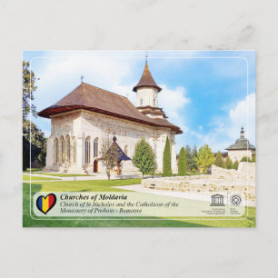 UNESCO WHS - Kirchen Moldawiens - Probota Postkarte