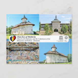 UNESCO WHS - Kirchen Moldawiens - Probota Postkarte