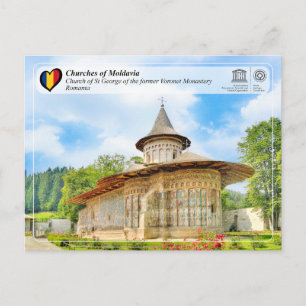 UNESCO WHS - Kirchen Moldawiens - Voronet Postkarte