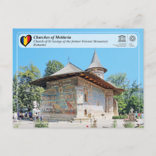 UNESCO WHS - Kirchen Moldawiens - Voronet Postkarte