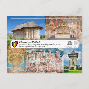 UNESCO WHS - Kirchen von Moldawien - Spaß Postkarte