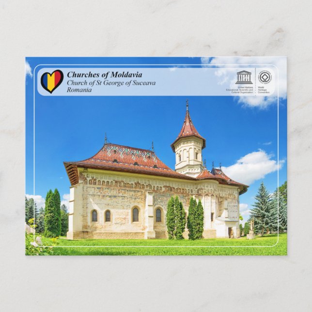 UNESCO WHS - Kirchen von Moldawien - Suceava Postkarte (Vorderseite)