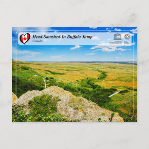 UNESCO WHS - Kopf-Rausch in Buffalo-Jump Postkarte