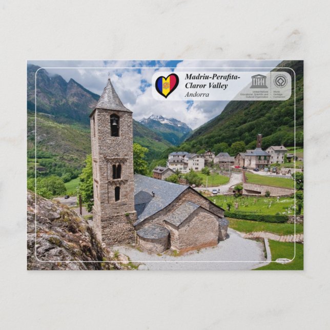UNESCO WHS - Madriu-Perafita-Claror-Tal Postkarte (Vorderseite)