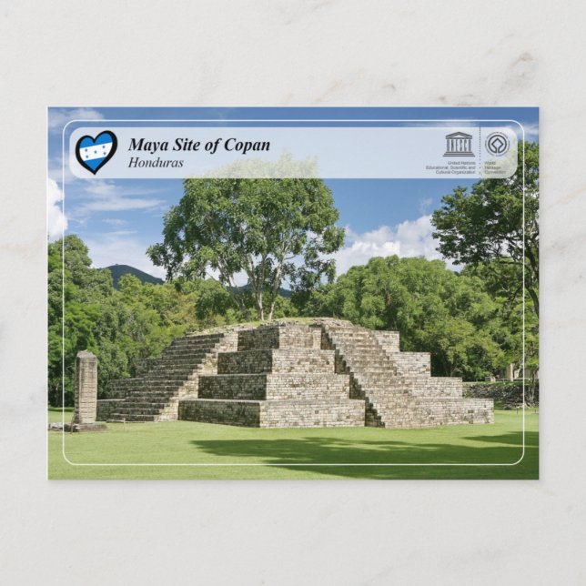 UNESCO WHS - Maya Site of Copan Postkarte (Vorderseite)