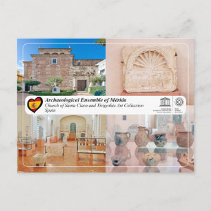 UNESCO WHS - Mérida - Kirche von Santa Clara Postkarte