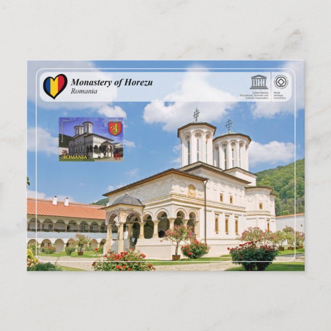 UNESCO WHS - Monastery of Horezu (Stamp Edition) Postkarte (Vorderseite)