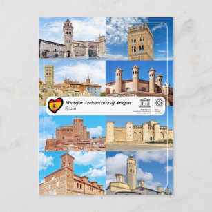 UNESCO WHS - Mudejar Architektur von Aragon Postkarte