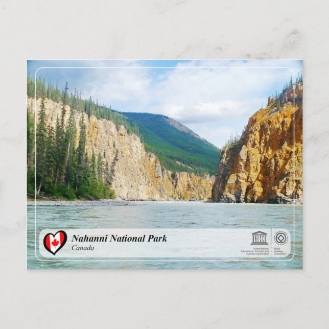 UNESCO WHS - Nationalpark Nahanni Postkarte (Vorderseite)