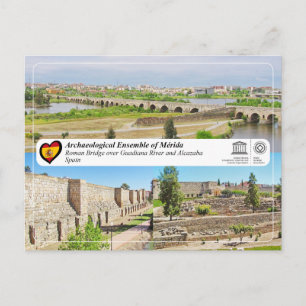 UNESCO WHS - Puente Romano und Alcazaba von Mérida Postkarte