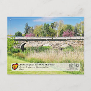 UNESCO WHS - Römische Brücke über den Albarregas-F Postkarte