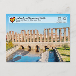 UNESCO WHS - Römische Brücke über den Albarregas Postkarte