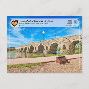 UNESCO WHS - Römische Brücke von Mérida Postkarte