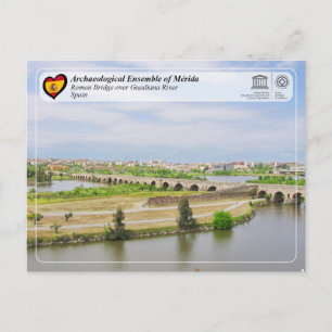 UNESCO WHS - Römische Brücke von Mérida Postkarte