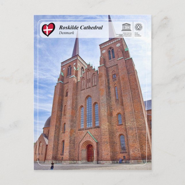 UNESCO WHS - Roskilde Kathedrale Postkarte (Vorderseite)