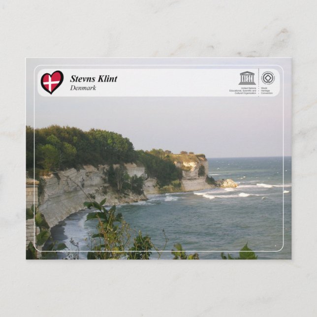 UNESCO WHS - Stevns Klint Postkarte (Vorderseite)