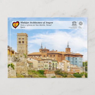 UNESCO WHS - Torre de la iglesia de San Martín Postkarte