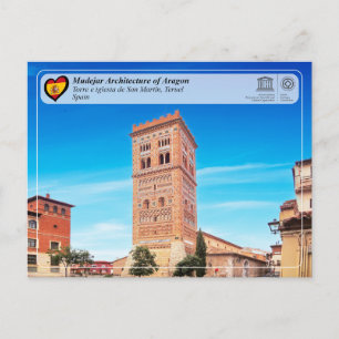 UNESCO WHS - Torre de la iglesia de San Martín Postkarte