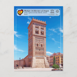 UNESCO WHS - Torre de la iglesia de San Martín Postkarte