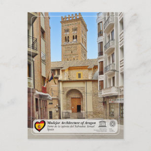 UNESCO WHS - Torre de la iglesia del Salvador Postkarte