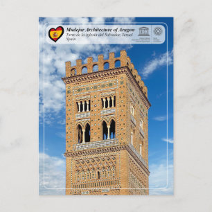 UNESCO WHS - Torre de la iglesia del Salvador Postkarte