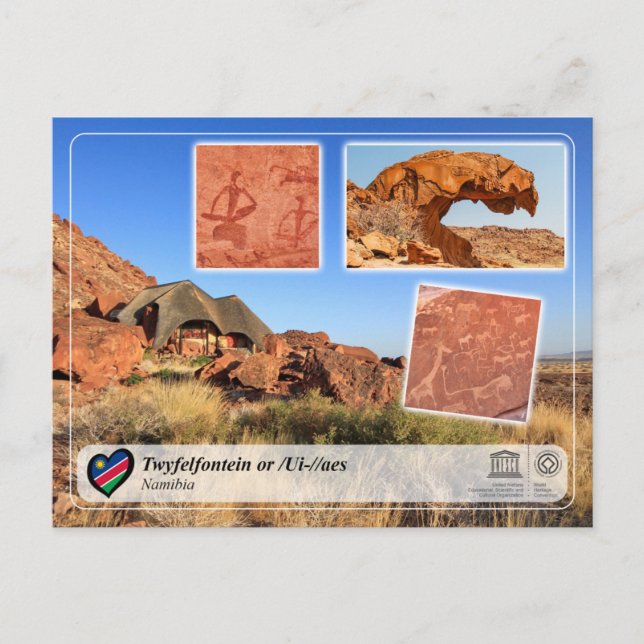 UNESCO WHS - Twyfelfontein Postkarte (Vorderseite)