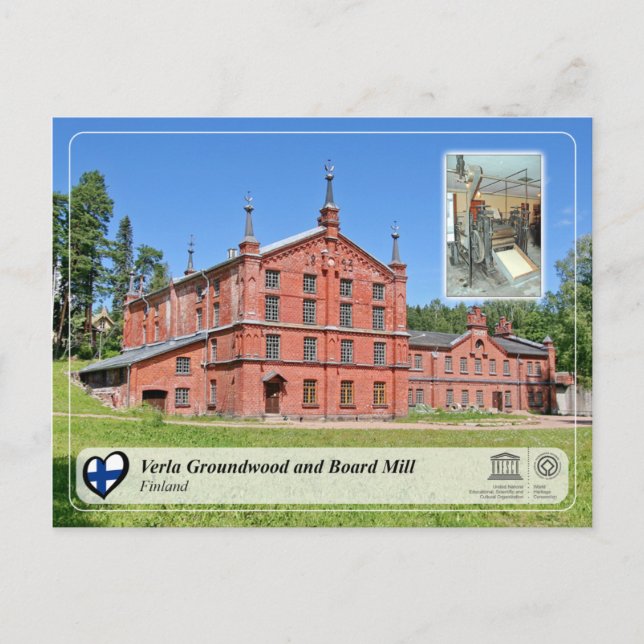UNESCO WHS - Verla Groundwood and Board Mill Postkarte (Vorderseite)