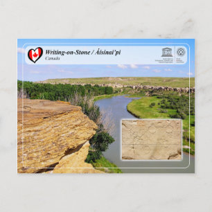 UNESCO WHS - Writing on Stone / Áísínai’pi Postkarte
