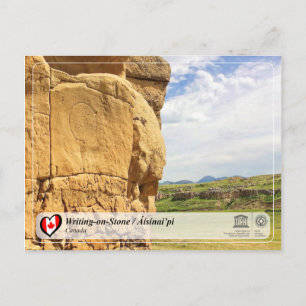 UNESCO WHS - Writing on Stone / Áísínai’pi Postkarte