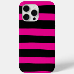 Uneven Streifen - Magenta und Schwarz Case-Mate iPhone Hülle